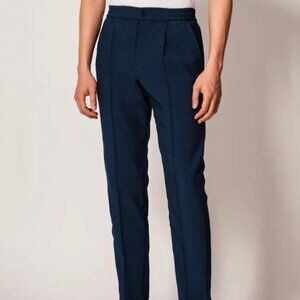 Vanta Pant- Navy Seersucker- 34- NWOT